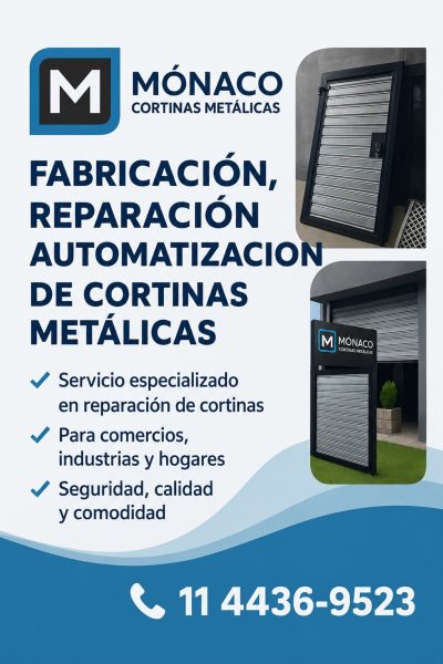 cortinas metálicas de excelente calidad