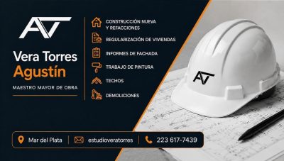 Maestro Mayor de Obras – Mar del Plata Agustín Vera Torres