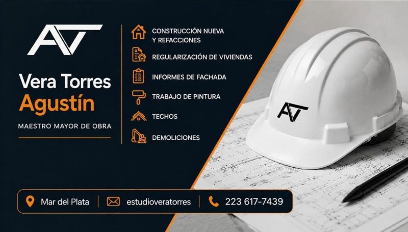 Maestro Mayor de Obras – Mar del Plata Agustín Vera Torres