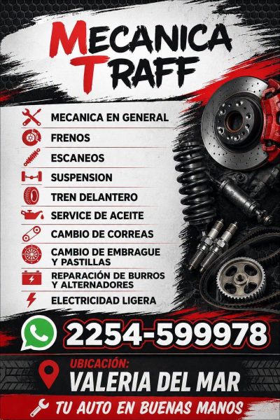 mecanica traff valeria del mar