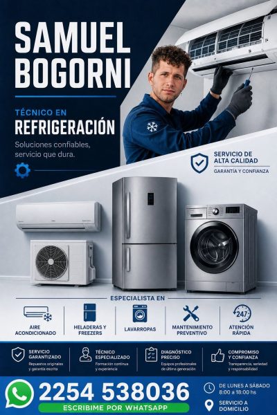 Samuel Bogorni – Servicio Técnico de Refrigeración