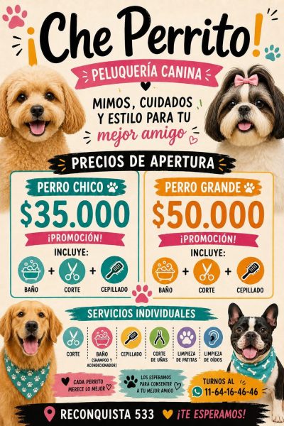 Peluqueria Canina Buenos Aires reconquista 533