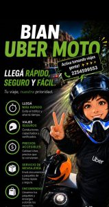 uber moto pinamar Bian Albarez