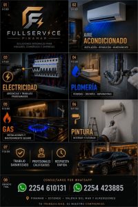 Servicios de plomería electricidad Fullservice Pinamar﻿